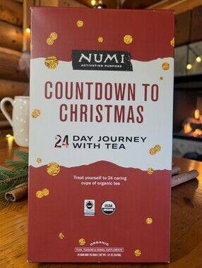 NWT Numi Count Down Christmas Organic Tea Advent Calendar 24 Day Journey Teas
